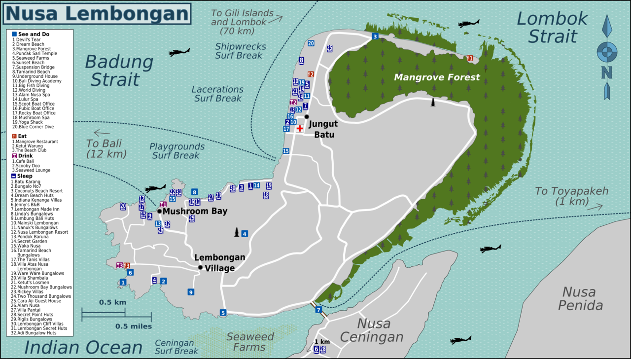 Bali-NusaLembongan-Map