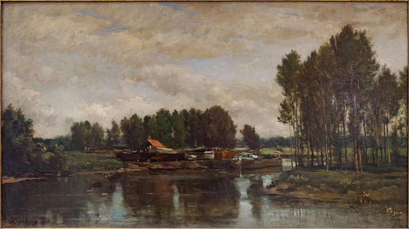 File:Bateaux sur l'Oise by Daubigny Louvre RF1369 n1.jpg