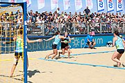 Deutsch: Deutsche Beachhandball-Meisterschaften 2022; Tag 3: 7. August 2022 – Frauen,Finale, Beach Bazis Schleissheim – Minga Turtles Ismaning 2:1 (20:26, 24:20, 8:6) English: German Beach handball Championships; Day 3: 7 August 2022 – Women Final – Beach Bazis Schleissheim Vs Minga Turtles Ismaning 2:1 (20:26, 24:20, 8:6)