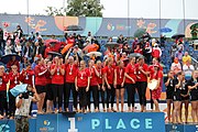 Deutsch: Beachhandball Europameisterschaften 2019 (Beach handball Euro); Tag 6: 7. Juli 2019 – Siegerehrungen English: Beach handball Euro; Day 6: 7 July 2019 – Medal ceremony