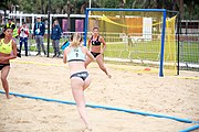 Deutsch: Beachhandball bei den Olympischen Jugendspielen 2018; Tag 5, 10. November 2018; Mädchen, Hauptrunde - Chinese Taipei (Taiwan)-Paraguay 2:0 English: Beach handball at the 2018 Summer Youth Olympics at 11 October 2018 – Girls Main Round – Chinese Taipei (Taiwan)-Paraguay 2:0