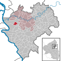 Läget för Becheln i Rhein-Lahn-Kreis