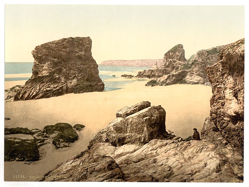 File:Bedruthan Steps, I, Cornwall, England-LCCN2002696585.jpg