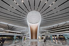 Interior of Beijing Daxing International Airport