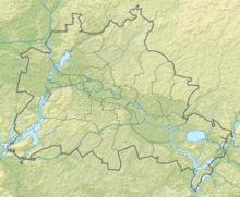 Карта рельефа: Берлин
