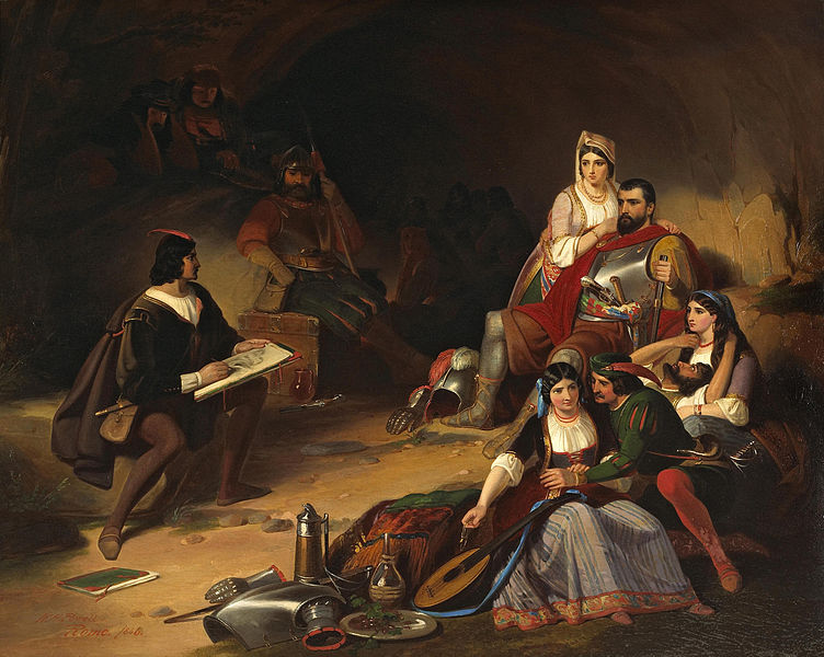 File:Bonhams - William Henry Powell (American, 1824-1879) The Brigand's Portrait, 1846 32 x 39 1-2in.jpg