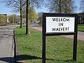 Bord Welkom in Malvert