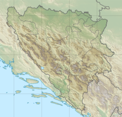 Земљотрес у Бањалуци 1969. на карти Босне и Херцеговине