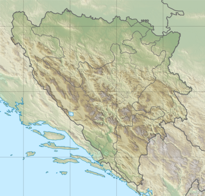 Location map Bosnia and Herzegovina