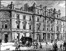 Corte dei magistrati di Bow Street e stazione di polizia alla fine del XIX secolo.