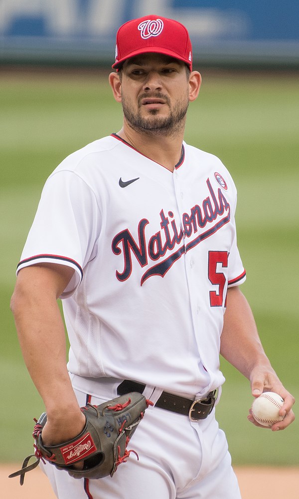 Hand with the Washington Nationals in 2021