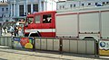 Čeština: Nehoda tramvaje linky 2 v uzlu městské hromadné dopravy Hlavní nádraží v pátek 7. srpna 2015 po 14. hodině odpolední, se zkratem elektrického vedení a zásahem hasičů. (info)