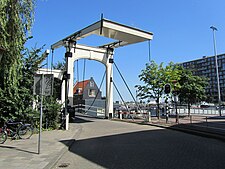 Brug nr. 316 (Zandhoekbrug), hoek Realengracht / Westerdok