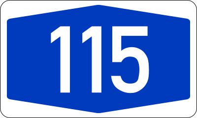 File:Bundesautobahn 115 number.svg