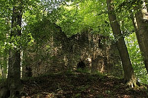 Rundersburg castle ruins - southeast view