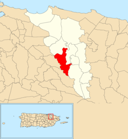 Cacao, Carolina, Puerto Rico locator map.png