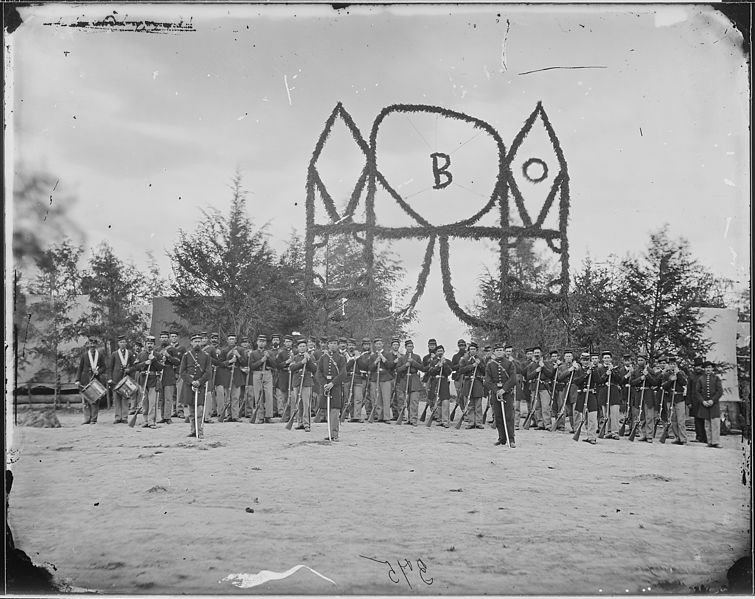 File:Camp of Infantry. Decorated and Company on parade - NARA - 524795.jpg