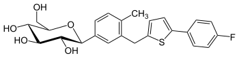 Structural formula of canagliflozin