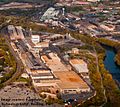 The Carpenter Steel Company Plant, now called Carpenter Technology Corporation about 2010, looking north.