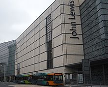 John Lewis store in Cardiff Cardiff Buses The Hayes April 2010.JPG