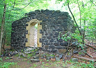 Powderhouse ruins Central Mine Historic District MI 2009 Powderhouse.jpg