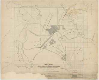District of South Melbourne etc. 1855 Central Province and electoral districts of Melbourne, St. Kilda, Collingwood, South Melbourne, Richmond and Williamstown.tif