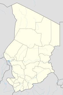 Map showing the location of Bodélé Depression