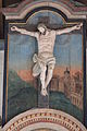 Chapelle Notre-Dame-de-Légevin : statue du Christ en croix.