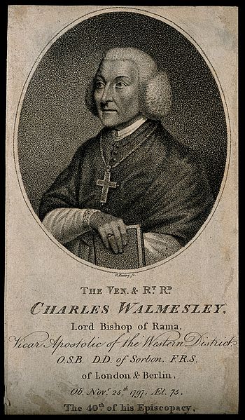 File:Charles Walmesley. Stipple engraving by G. Keating. Wellcome V0006137.jpg