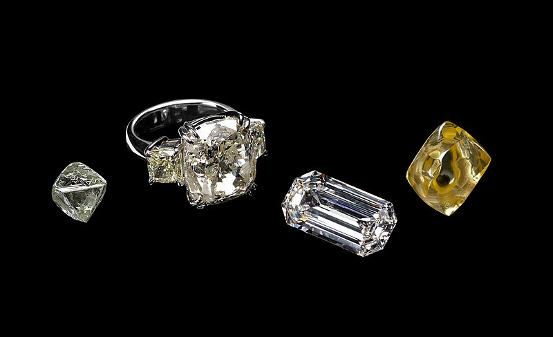 File:Colorado Diamond Crystal, Freedom Diamond, Uncle Sam Diamond, Canary Diamond.jpg