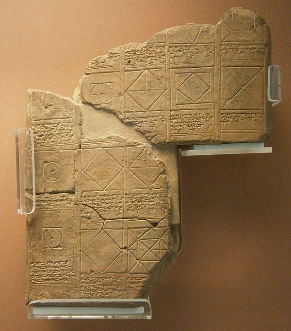 Compilation of plane geometry problems from Larsa, Old Babylonian period.