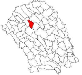 Местоположение в окръг Ботошани