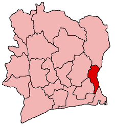 Diecéze Abengourou na mapě