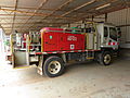 Heavy Duty fire appliance Izusu 550 (HD122 - Blackwood) at Pemberton depot in March 2015.