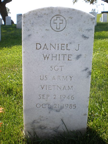 Dan White headstone front.JPG