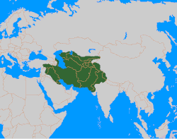 チムール帝国の位置