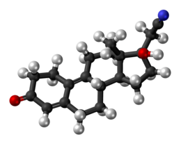 Dienogest molecule ball.png