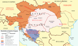 karta austro ugarske Raspad Austro Ugarske   Wikipedia karta austro ugarske