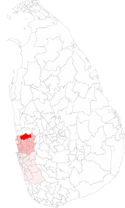 Location of Divulapitiya