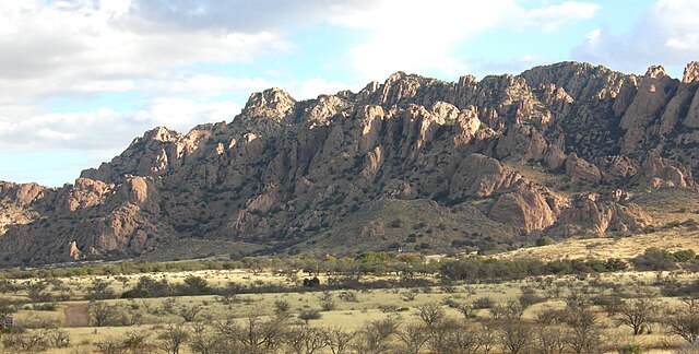 Dragoon Mountains in Southeastern Arizona, where Cochise hid with his warriors