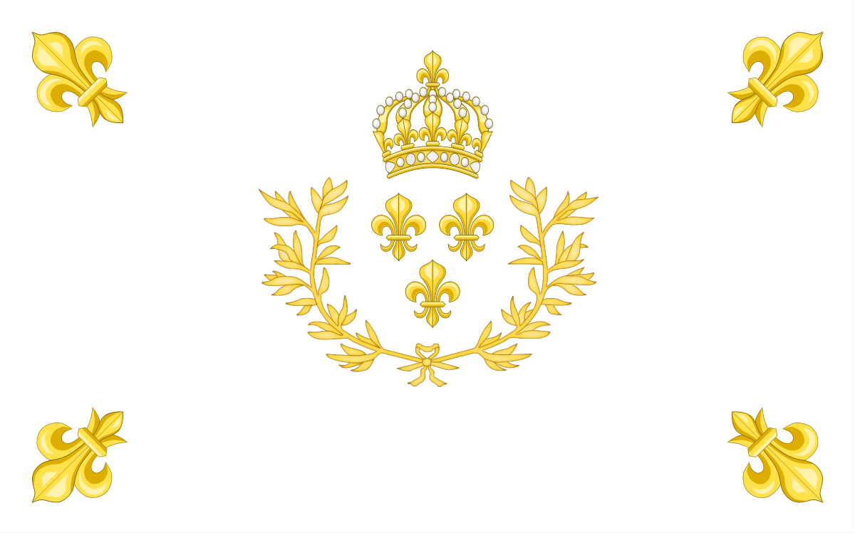 File:Drapeau blanc du Royaume de France 1814-1830 (variante2).png