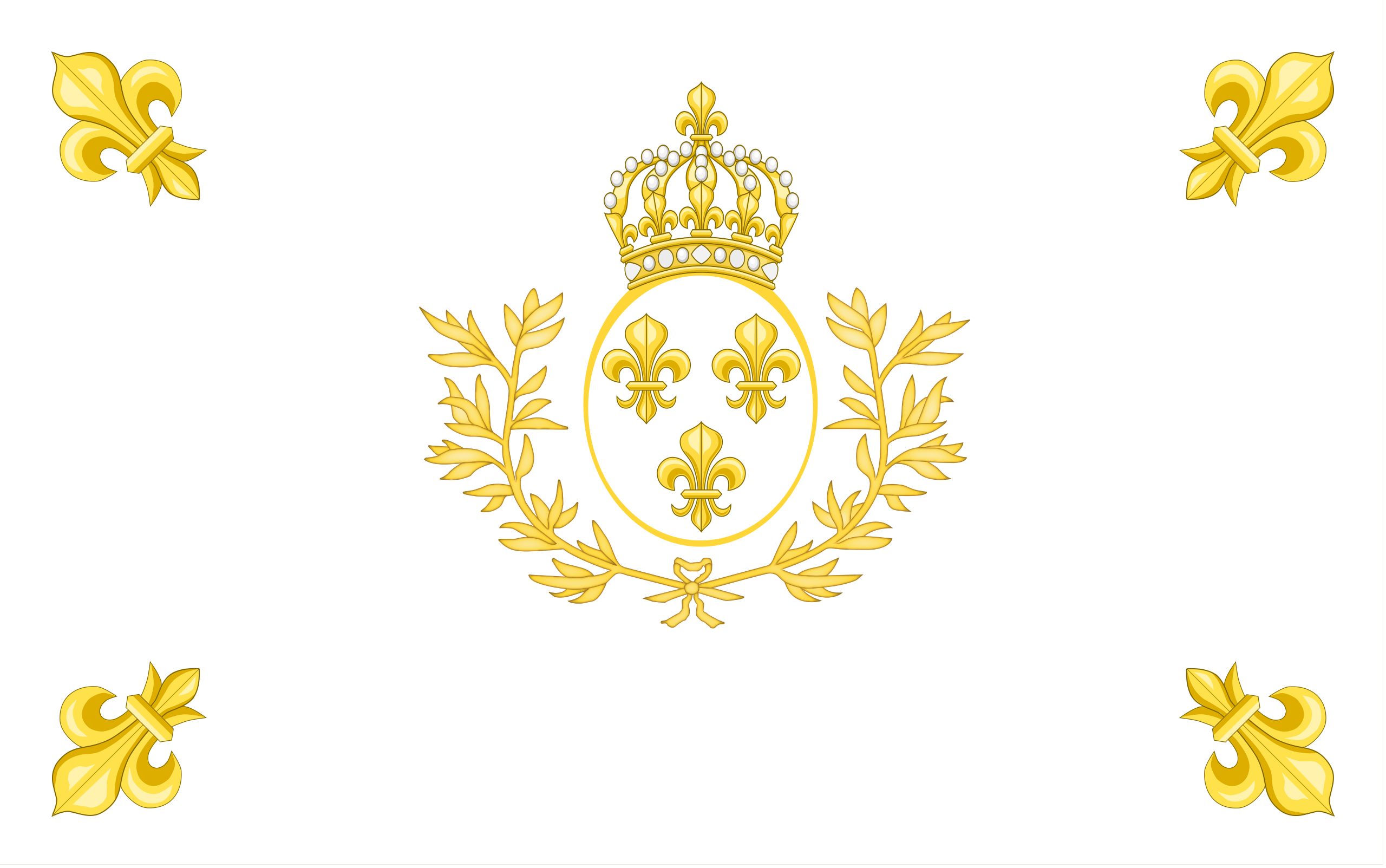 drapeau du royaume de France - Crotos