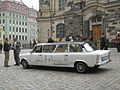 Trabant-limo foran Frauenkirche i Dresden