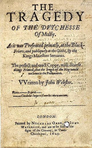 <i>The Duchess of Malfi</i> 1612/13 play by John Webster