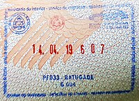 Sharqiy Timorga kirish Stamp.jpg