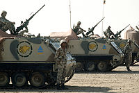 Egyptian M113 APCs during Operation Desert Shield.JPEG