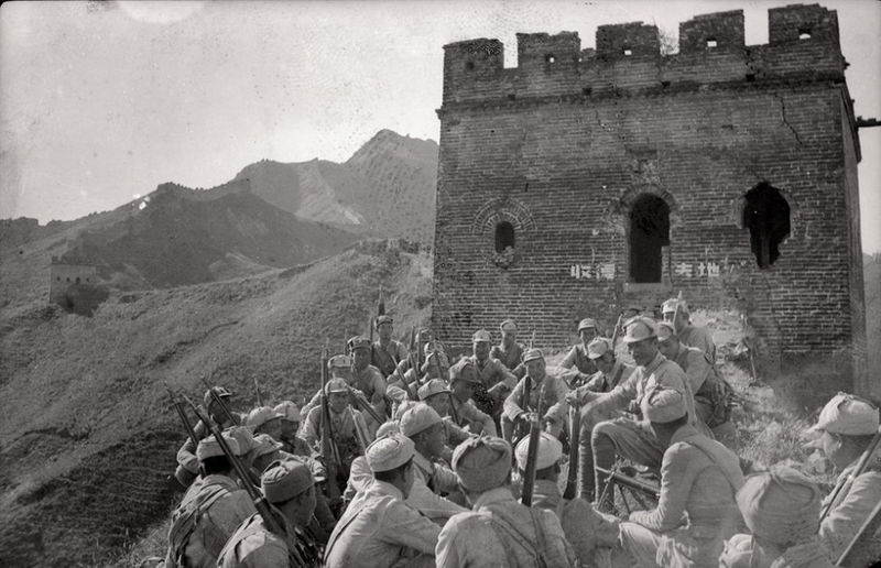 File:Eighth Route Army meeting on Futuyu Great Wall, spring 1938.jpg