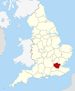 Metropolitan Police District and English police areas (City of London police area not shown)