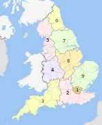 :English regions 2009 (numbered)