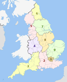 English regions 2009 (numbered).svg